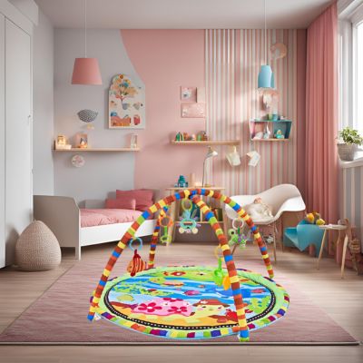 TAPIS D'ÉVEIL BÉBÉ - STIMULE LES SENS ET LA MOTRICITE