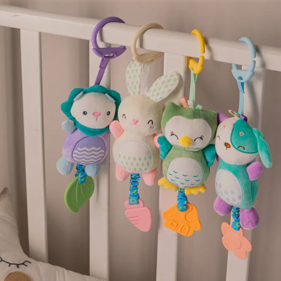 Hochet bébé multisensoriel avec textures et couleurs vives