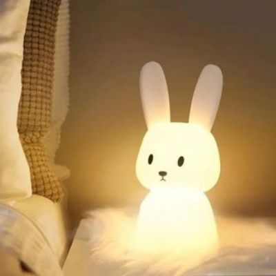 veilleuse-lapin-silicone-tactile-douce-et-sécurisée-pour-bébé