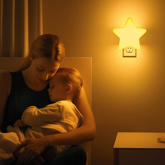Éclairage apaisant pour chambre bébé - veilleuse murale sécurisée
