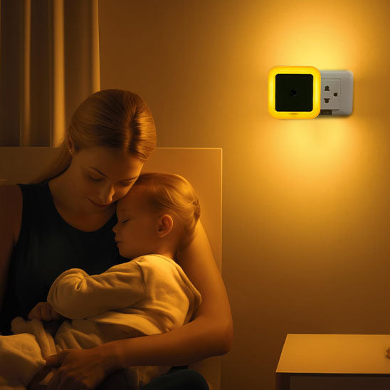 Veilleuse murale bébé – Lumière douce pour un sommeil paisible