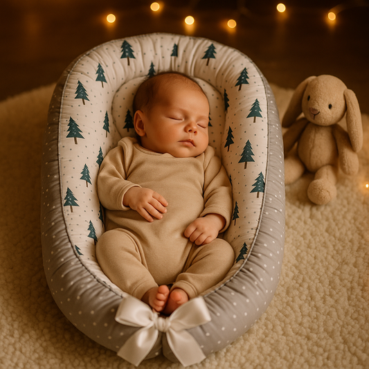 bébé dort dans réducteur de lit