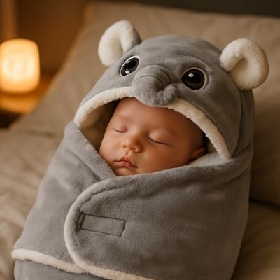 Bébé endormi nid d ange polaire