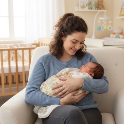 Couverture bébé – Rêve au Cœur de la Nature