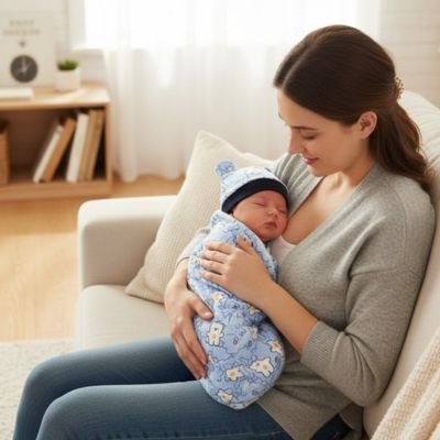 Couverture emmaillotage – Nuage Apaisant