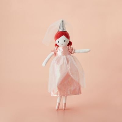 doudou ChiffonCâlin en robe rose brillante et chapeau