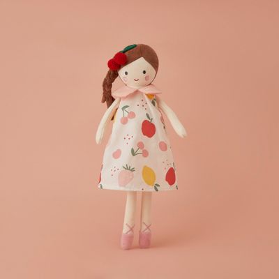 doudou bébé FruitMimi robe fruits pastel