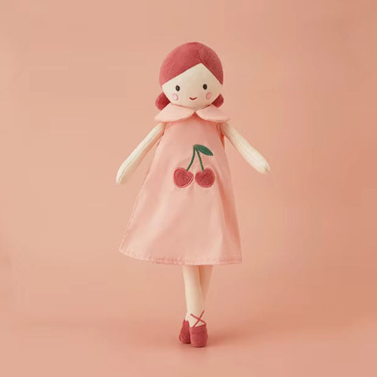 doudou RêveCerise avec robe à cerises