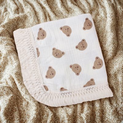 doudou couverture bébé oursons lit