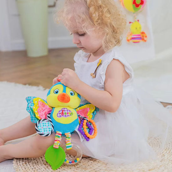 Hochet bébé doux et coloré en matériaux sûrs et non toxiques