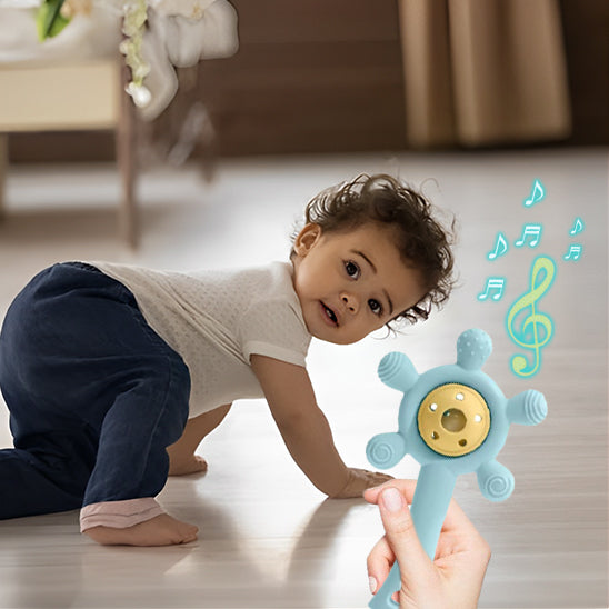 Hochet bébé conçu avec des matériaux sûrs et sans BPA