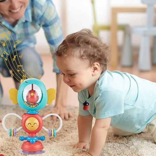Hochet coloré avec des teintes vives pour attirer l’attention du bébé