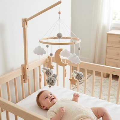 Mobile bébé chambre chaude