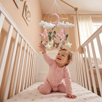 Mobile bébé chambre douce