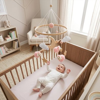 Mobile pour bébé nuage