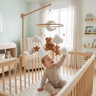 Mobile pour bébé ours