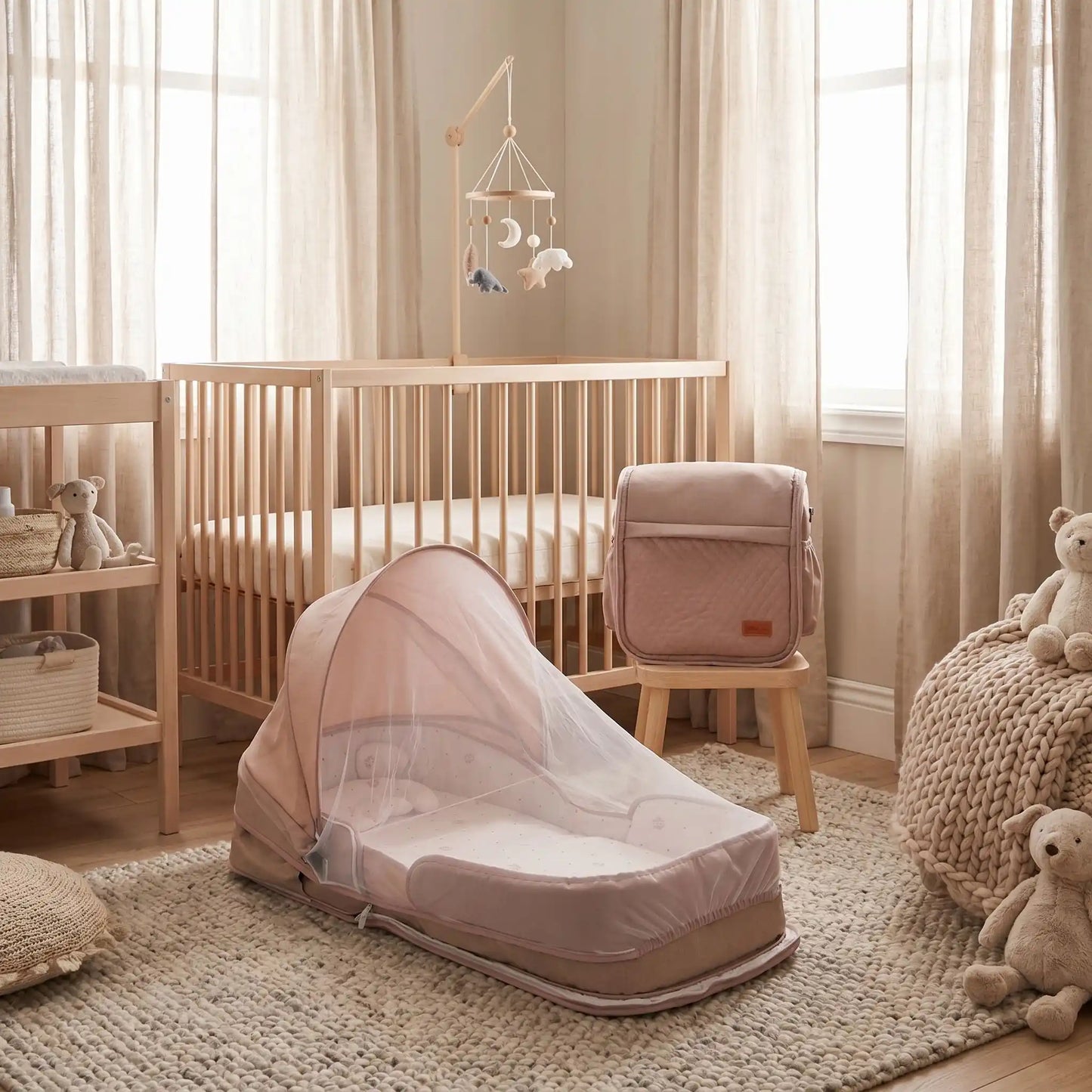 Moustiquaire bébé lit Rose Tendresse