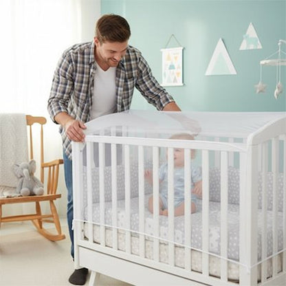 Moustiquaire lit bébé blanche papa bébé