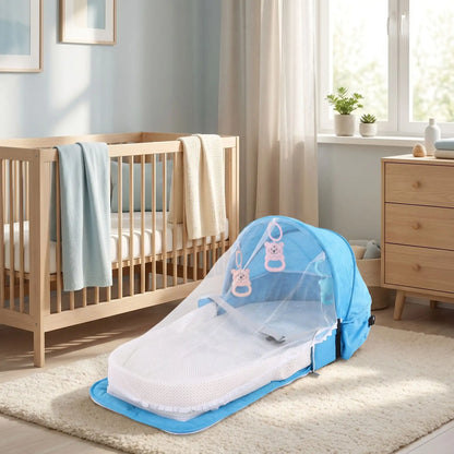 Moustiquaire lit bébé chambre douce