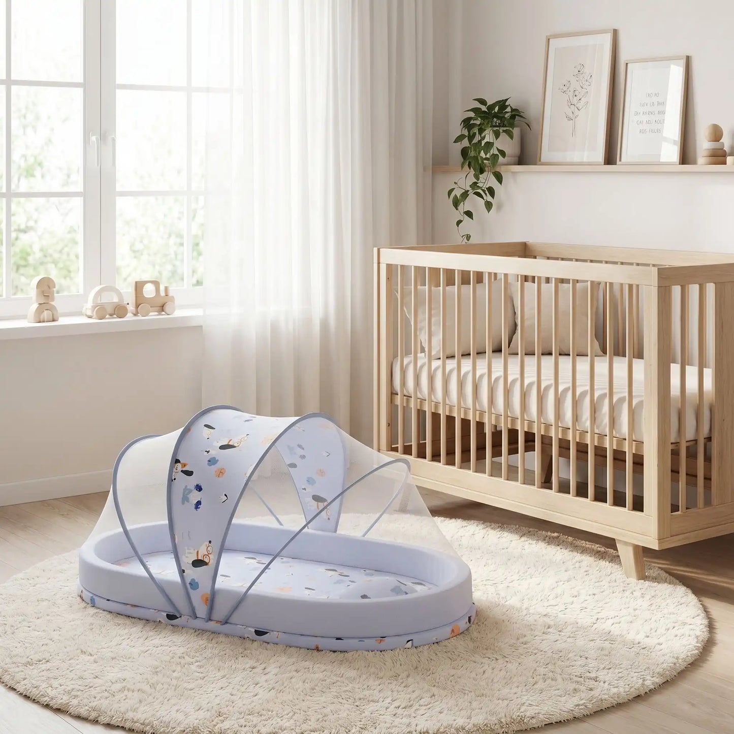 moustiquaire lit bébé chambre douce