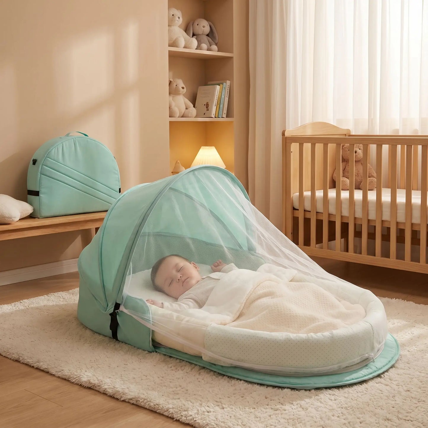 Moustiquaire lit bébé sommeil paisible