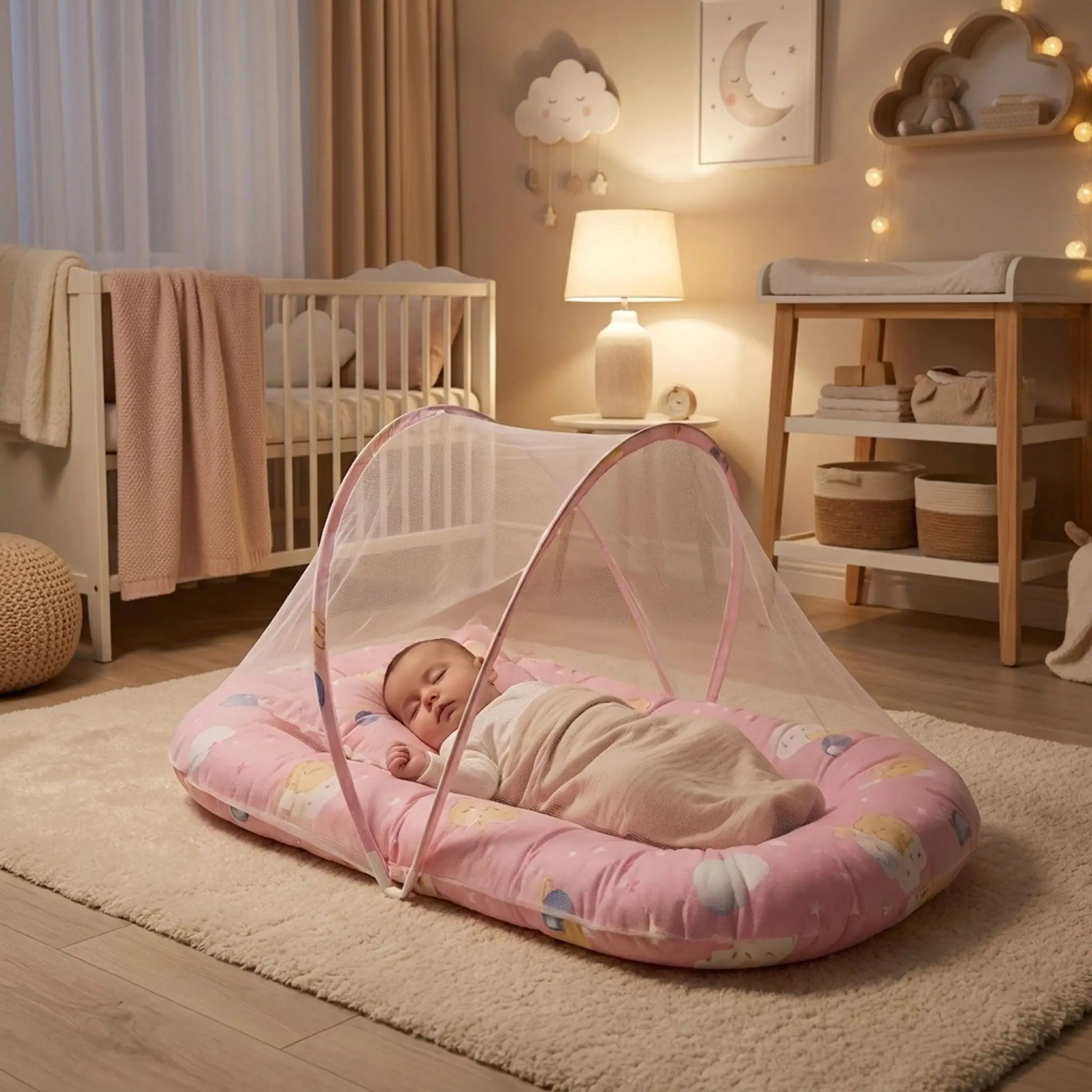 Moustiquaire lit bébé sommeil paisible