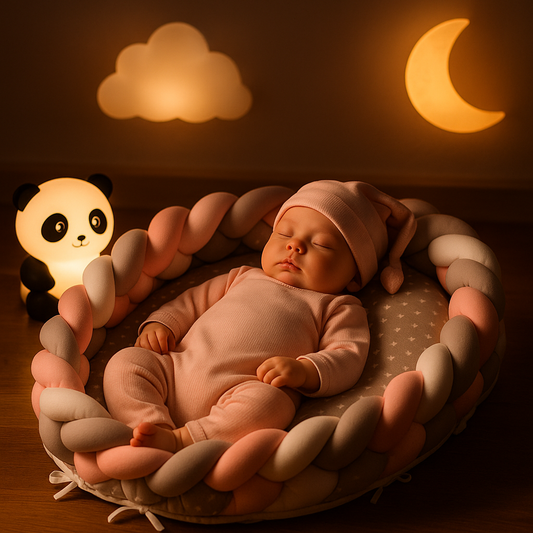 bébé dort dans réducteur de lit nuit