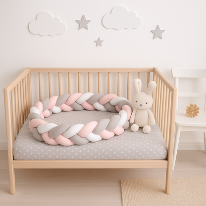 réducteur de lit rose gris blanc lit bébé