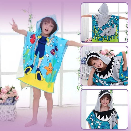 SORTIE DE BAIN | PONCHO DE PLAGE™ - Bambinsshopping