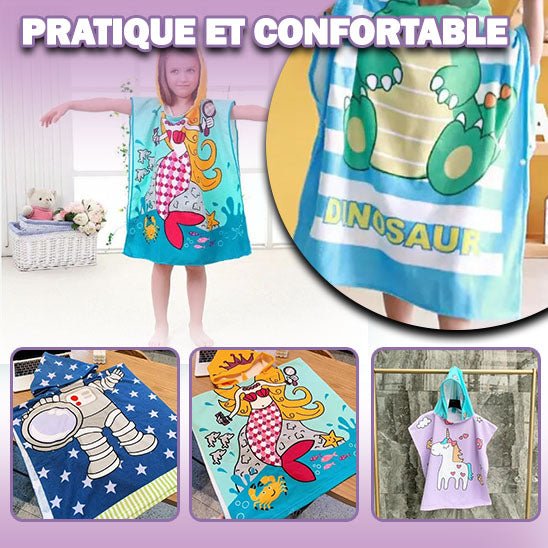 SORTIE DE BAIN | PONCHO DE PLAGE™ - Bambinsshopping