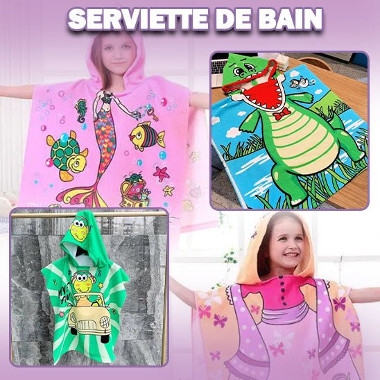 SORTIE DE BAIN | PONCHO DE PLAGE™ - Bambinsshopping