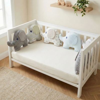 tour de lit bébé éléphant chambre douce