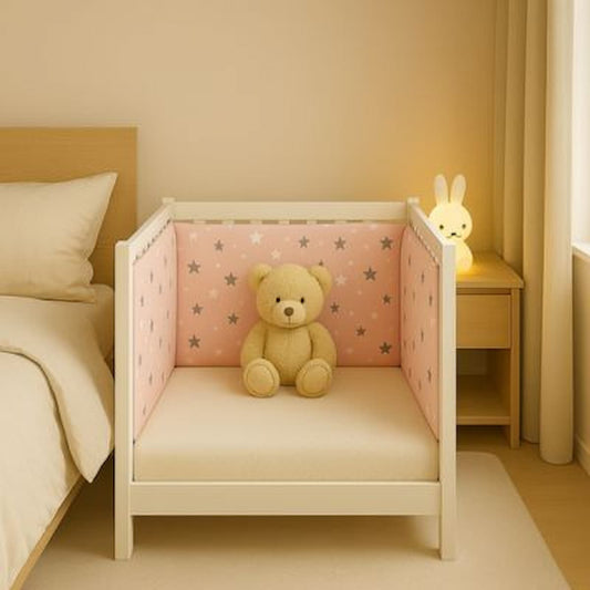 TOUR DE LIT BÉBÉ – Nuit Étoilée Rose - Bambins Shopping