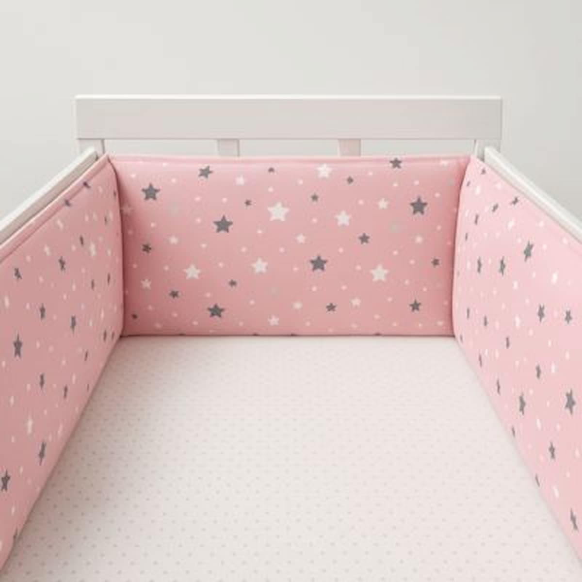 TOUR DE LIT BÉBÉ – Nuit Étoilée Rose - Bambins Shopping