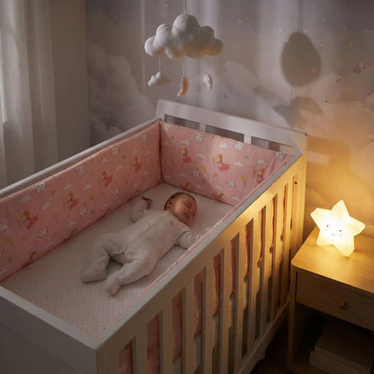 tour de lit pare-chocs bébé veilleuse nuit