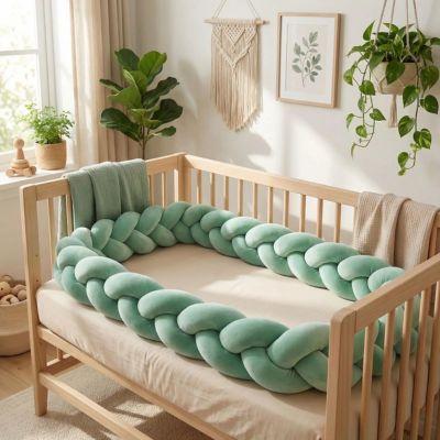 tresse de lit vert chambre bébé