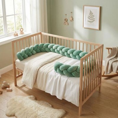 tresse de lit vert protection lit bébé
