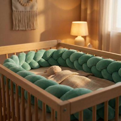 tresse de lit vert sécurité sommeil bébé