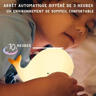 VEILLEUSE BÉBÉ | BALEINE LED™ - Bambinsshopping