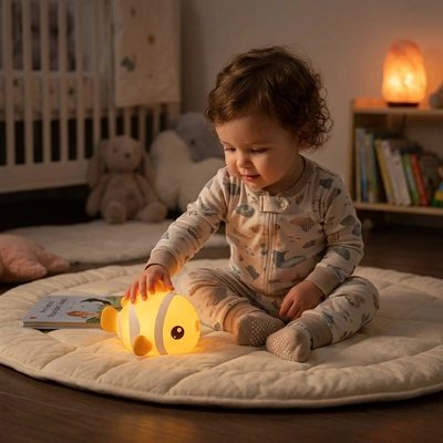Veilleuse bébé poisson lumineux