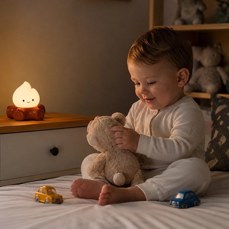Veilleuse bruit blanc décorative dans une chambre d’enfant