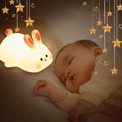 veilleuse lapin bébé endormi