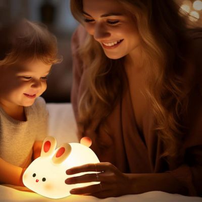 veilleuse lapin moment maman bébé
