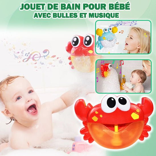 JOUET DE BAIN À BULLE | BUBBLE CRAB ™ - Bambinsshopping